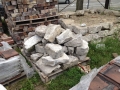 We are saving these stones that came from the original foundation of the El Moore for later reuse.