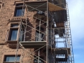 Beginning to build the balconies
