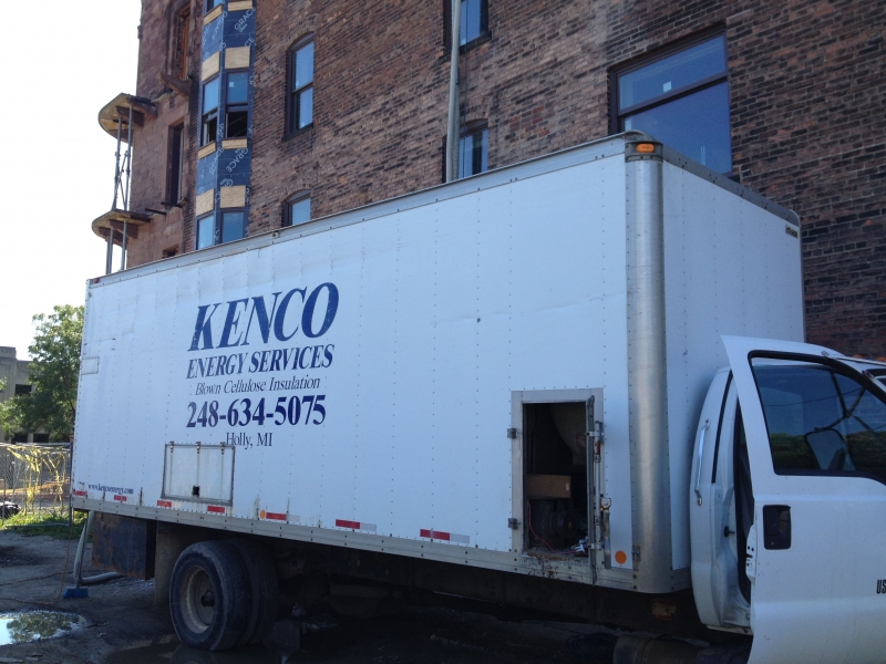 The Kenco truck. Kenco is doing our insulation.