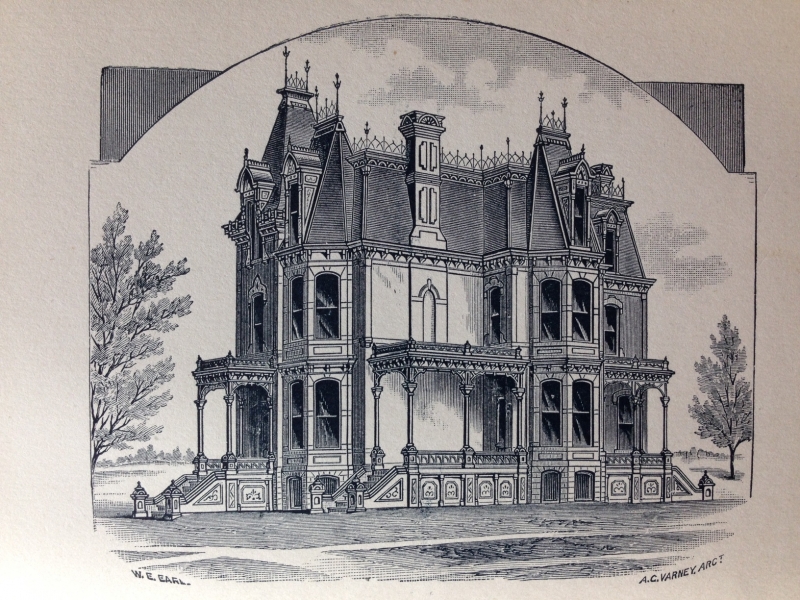 C W Moore House drawing