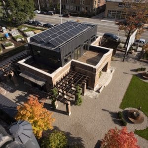 El Moore Gardens Solar Panels Square