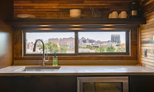 Starlight and Twilight Rooftop Cabin Kitchens